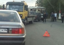 ДТП с автобусом в Уральске: пострадали 6 человек (ВИДЕО)