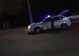 Полицейский на служебном авто сбил двух пешеходов в Усть-Каменогорске (ВИДЕО)