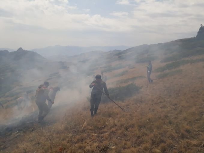 Степной пожар, продолжавшийся почти две недели в Алматинской области, ликвидирован