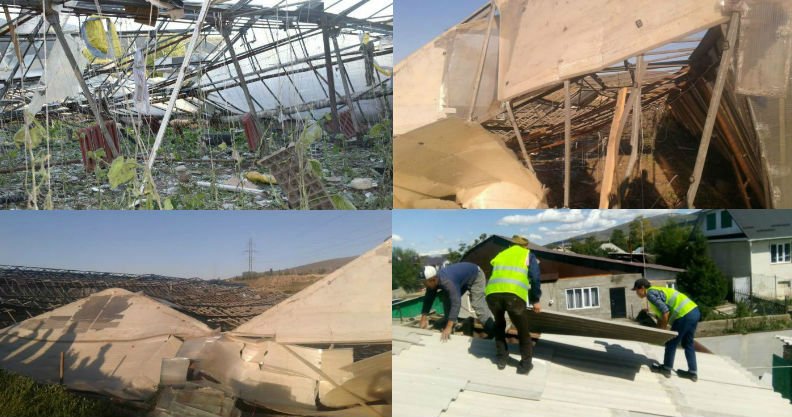 Ураган на Иссык-Куле: пострадали два человека