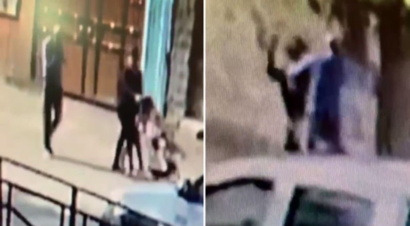 Мужчина напал женщину с ребенком в Алматы (ВИДЕО)