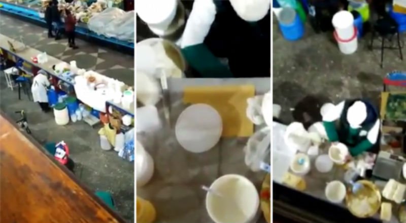 Опасные бактерии нашли в молоке на Зеленом базаре в Алматы (ВИДЕО)