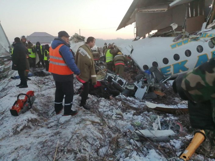 Опубликован полный список пассажиров упавшего в Алматы самолета