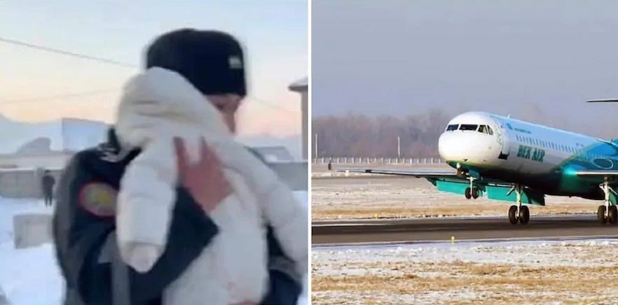 Трогательное видео спасения младенца из рухнувшего самолета Bek Air появилось в Сети