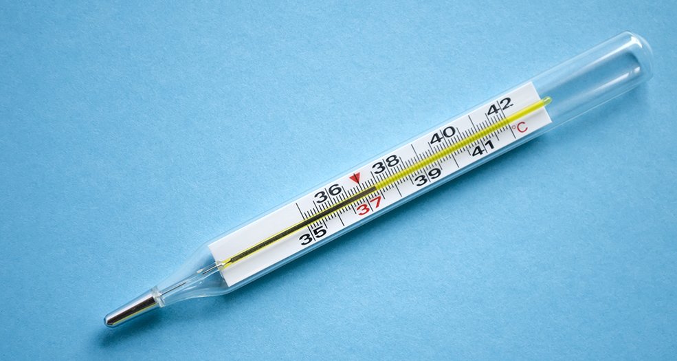На бишкульском посту в СКО замеряют температуру людей ртутными градусниками