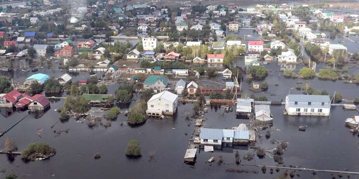 620 жилых домов пострадали в результате наводнения в Туркестанской области