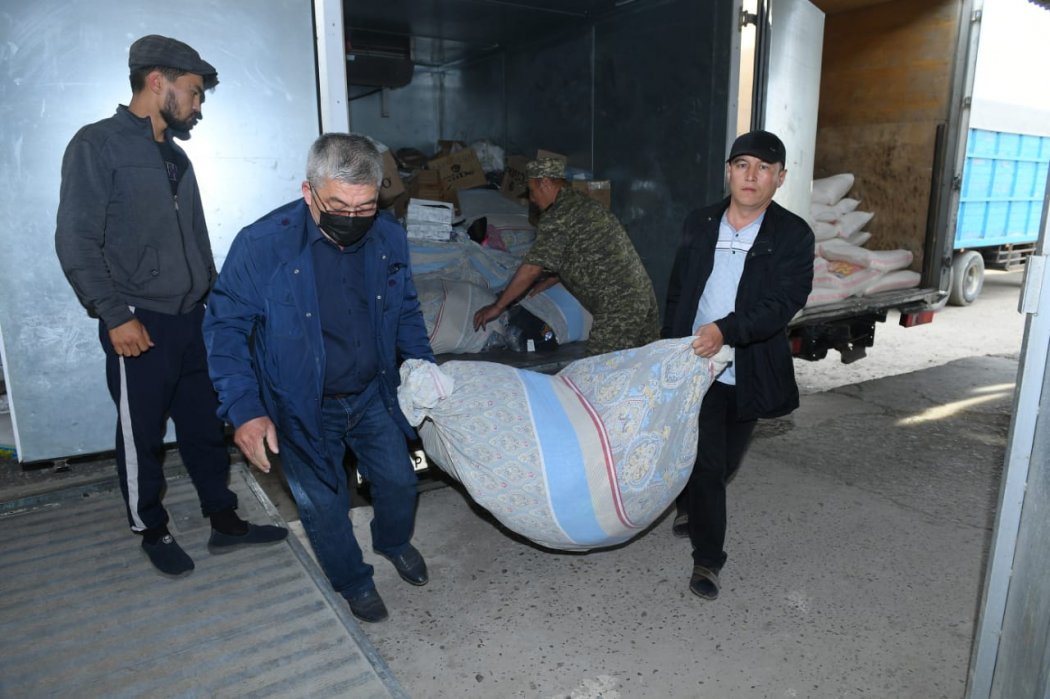 Гуманитарная помощь из Тараза прибыла в Мактааральский район