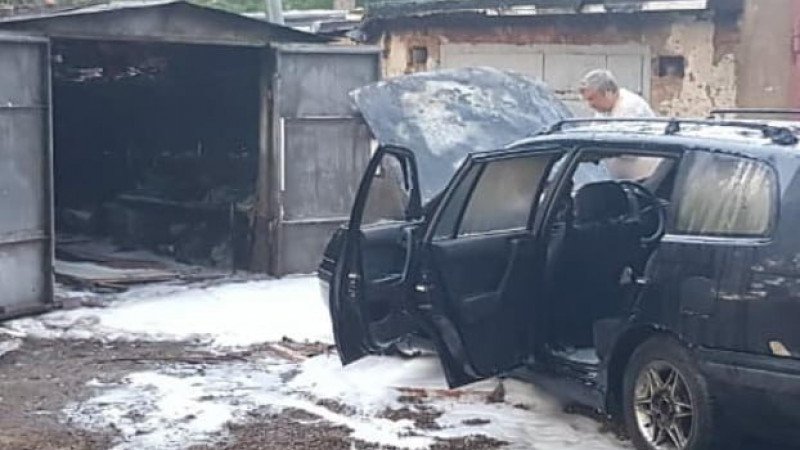 Тополиный пух спровоцировал пожар в Усть-Каменогорске 