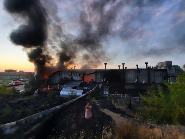 Битумоприемник горел в Павлодарской области