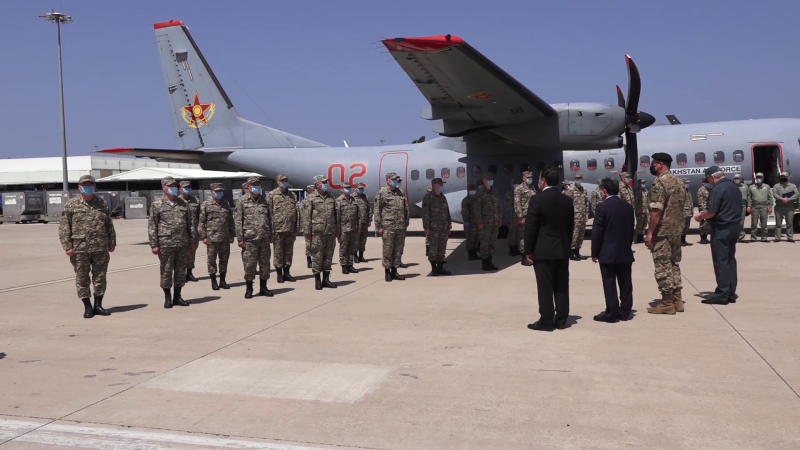 Казахстанские военные прибыли в Бейрут 