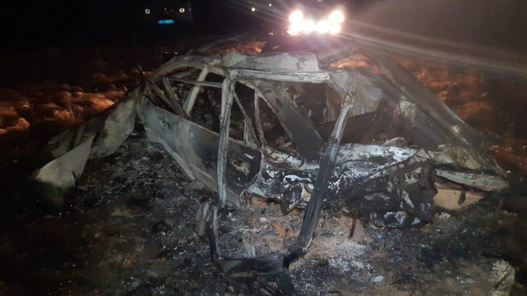 Машина вылетела в кювет и загорелась в Акомлинской области: погибли два человека 