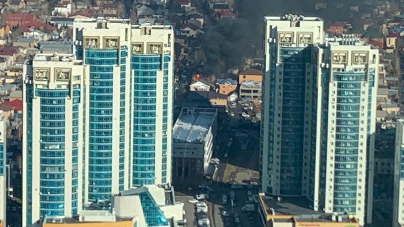 Пожар произошел в центре Нур-Султана 