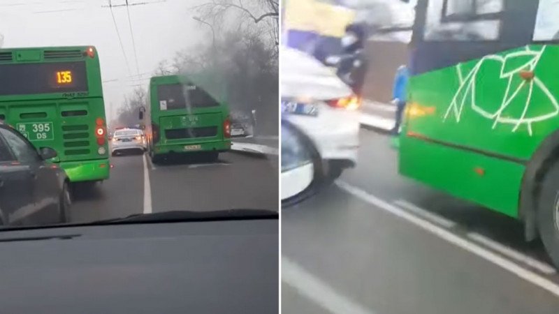 Автобус сбил женщину насмерть в Алматы