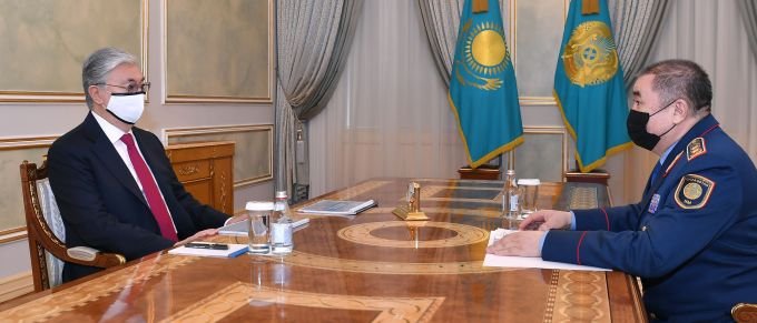 К.Токаев принял министра внутренних дел