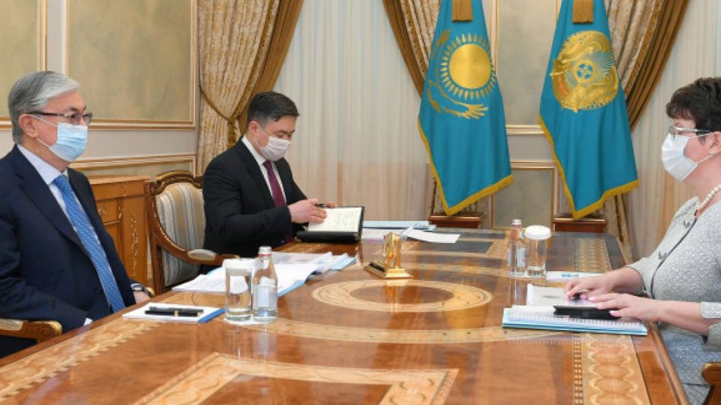 К.Токаев принял председателя Счетного комитета по контролю за исполнением республиканского бюджета