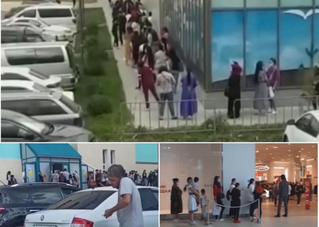 Толпа людей у ТРЦ в Алматы: владельца бутика могут наказать