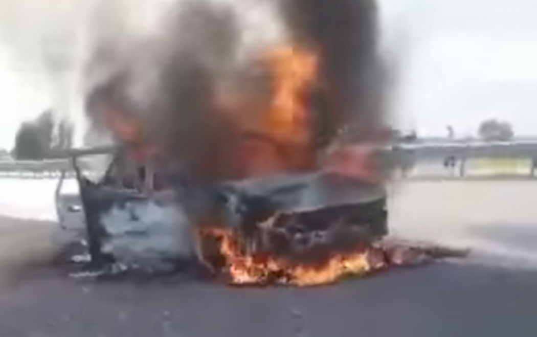 Машина сгорела в Алматинской области: погибли две женщины
