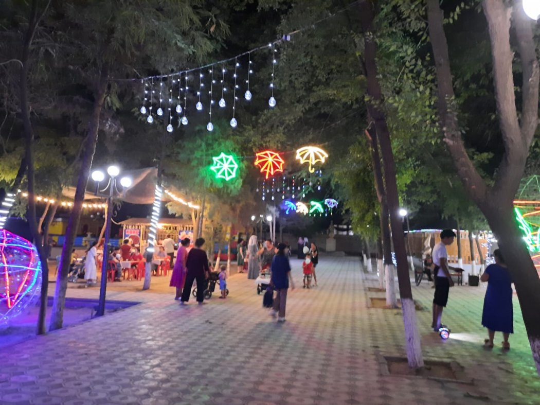 Туркестан: В Келесском районе обновили парк и открыли детскую площадку 