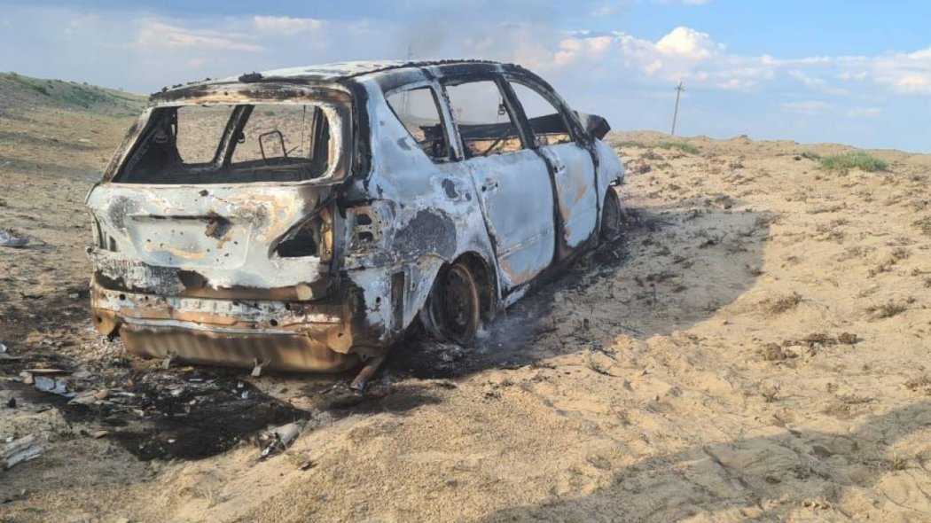Женщина заживо сгорела в салоне авто на дороге Атырау - Астрахань
