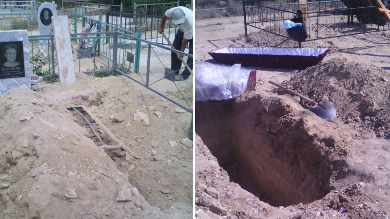 Через 3 часа после похорон тело усопшего выкопали из могилы на кладбище в Актау