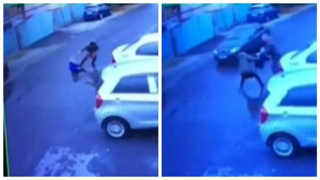 Женщина пыталась бросить под машину маленького ребенка в Алматы