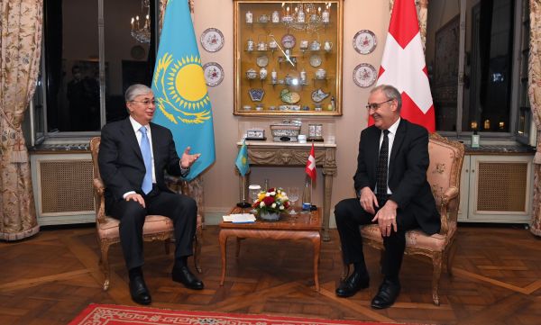 Касым-Жомарт Токаев провел переговоры с Президентом Швейцарии