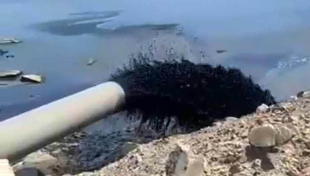 Черную массу сливают в Каспий: появилось видео с пляжа в Актау